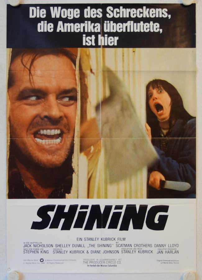 The Shining original release german movie poster